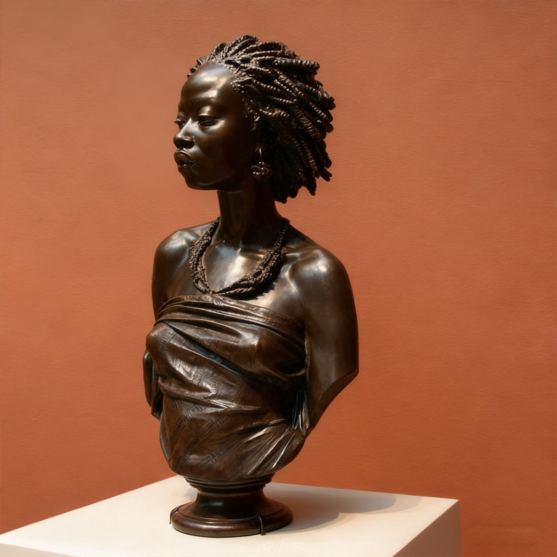 Popiersie człowieka z włókna szklanego z efektem brązu